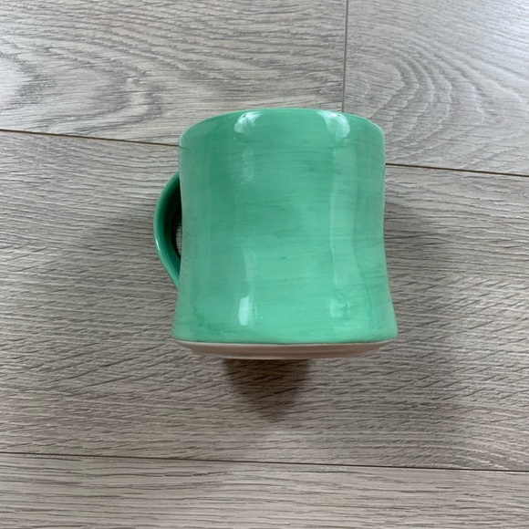 Anthropologie Mug - Monogrammed Initial Letter F - Mint Green & White - Picture 5 of 7